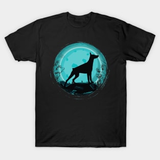 Doberman Dog Retro Style T-Shirt